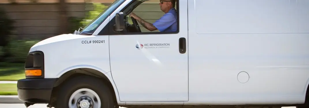 KIC Refrigeration service vehicle serving Windsor Locks area